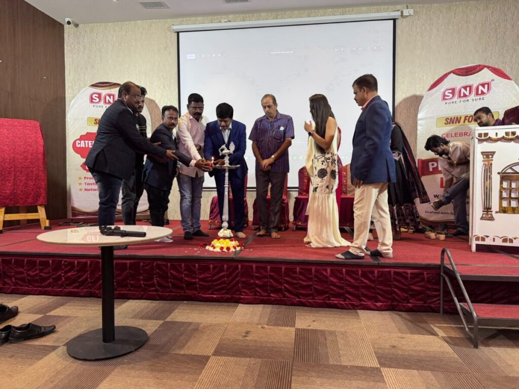 SNN Foods Managing Director Vinod Kumaar NV at Hing Powder Launch Event.